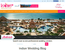 Tablet Screenshot of indianweddingsite.com